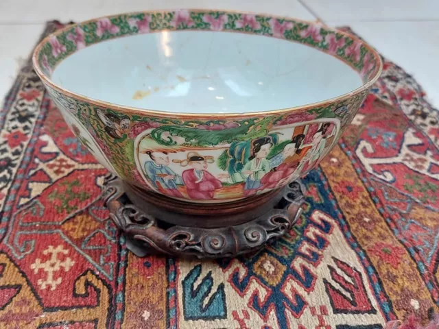 Chinese porcelain-19th century mandarin bowl