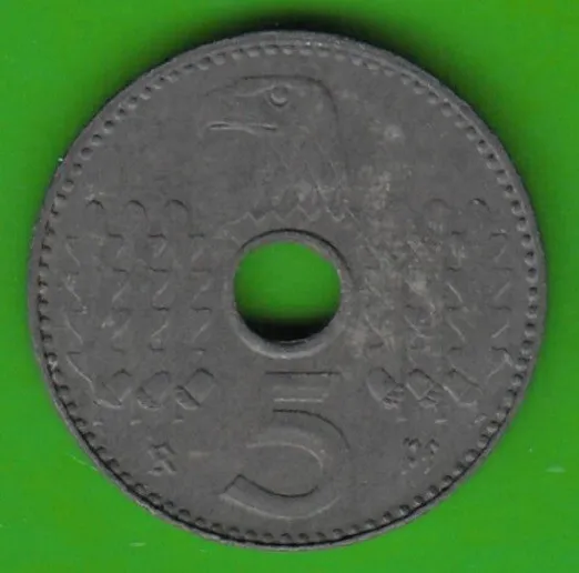 Münze Reichskreditkassen 5 Reichspfennig 1941 A fast vz sehr selten nswleipzig