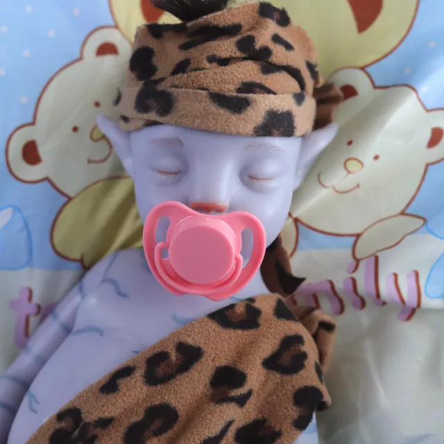 18.5 in Avatar Baby Dolls Platinum Silicone Baby Doll Painted Reborn Boy Dolls