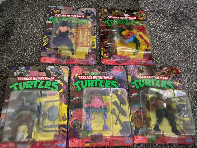 2023 PLAYMATES TMNT Shredder, Krang, BeBop, Rocksteady, And LeatherHead