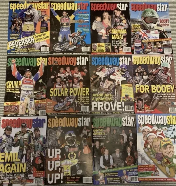 SPEEDWAY STAR mags, massive lot of over 480 mags 1973- 2022