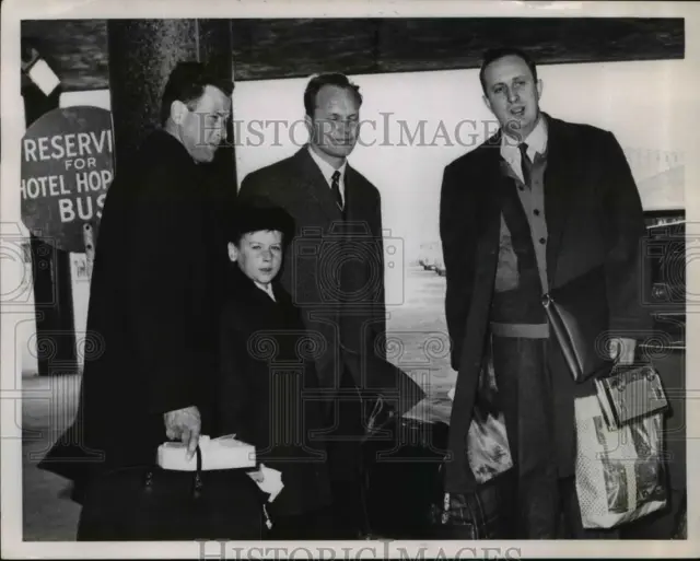 1957 Press Photo Hubert Dreutzer, Dr. Alexander Doell and John Zimmerman of Wash