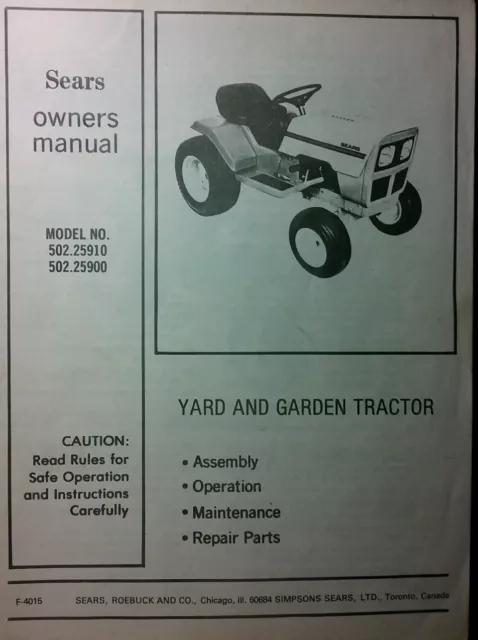 Sears roebuck lawn mower parts online