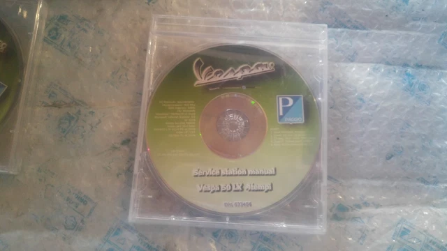Cd Manuale Stazioni Di Servizio Piaggio Vespa 50 Lx 4 Tempi