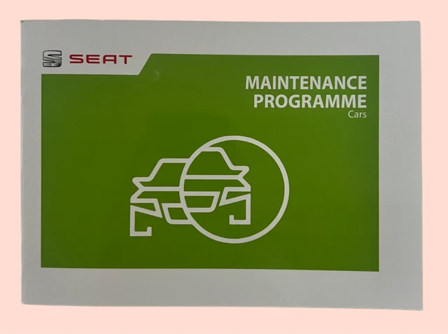 Genuine SEAT Service History Book – Covers All Diesel & Petrol Models Including Leon, For Model Years 2003–2023