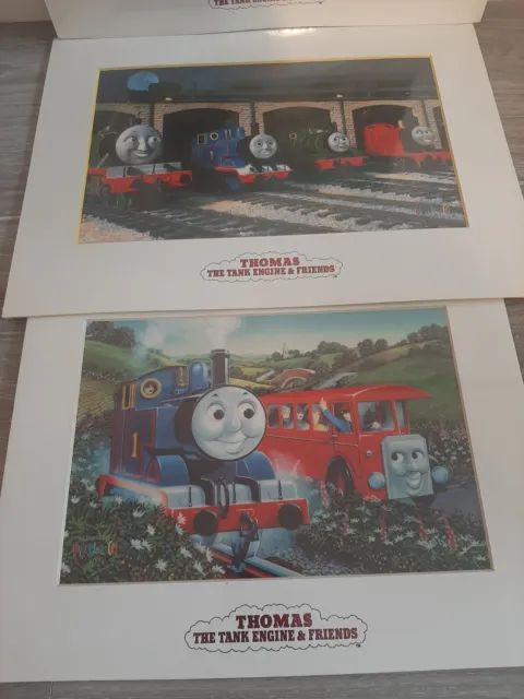 Thomas & Friends Wooden Railway Train Collec Cel WALL ART Lot x3 Pictures Sealed 2