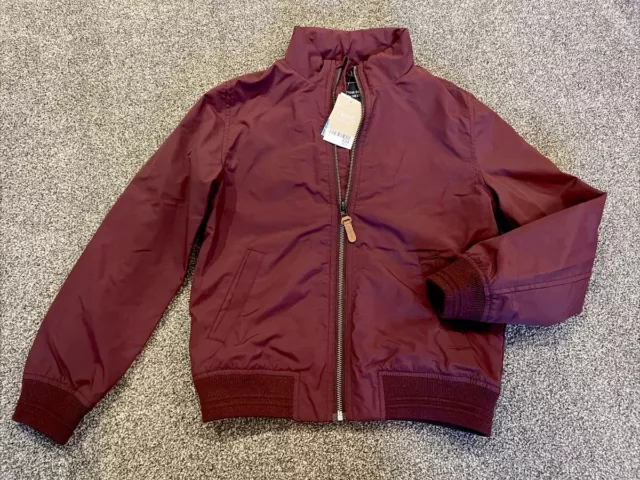 NEXT Deep Red / Maroon Boys Harrington Jacket. BNWT. Shower Resistant Age 9