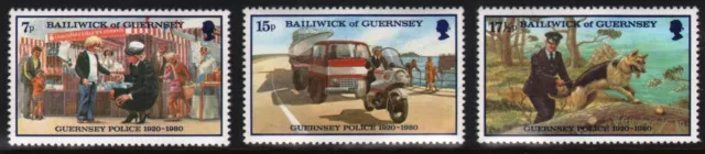 1980. GUERNSEY STAMPS. THE 60th ANNIVERSARY OF THE GUERNSEY POLICE. MNH