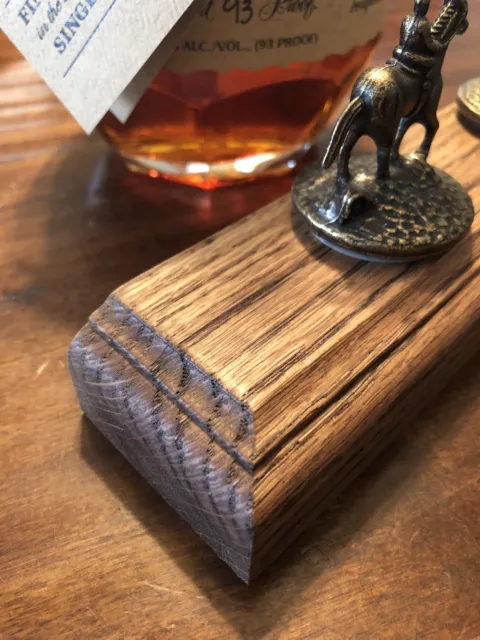 Blanton's Bourbon Cork Display Solid Oak, Blantons, Whiskey Solid Oak