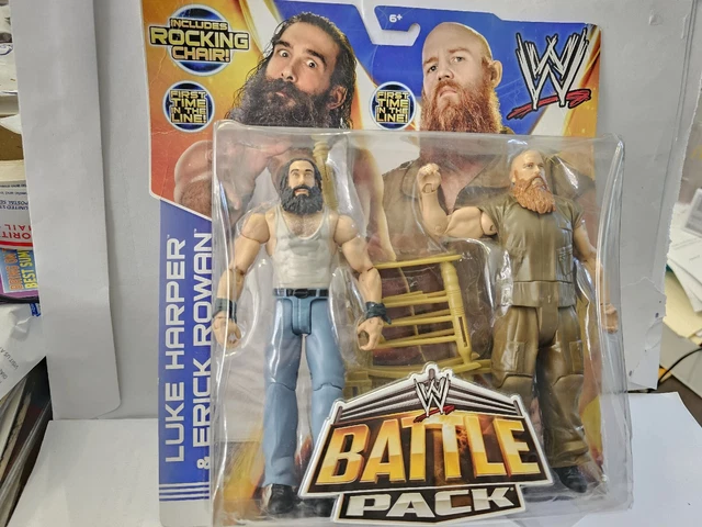 Erick Rowan & Luke Harper WWE BATTLEPACK Figures w/ Rocking Chair (Mattel, 2013)