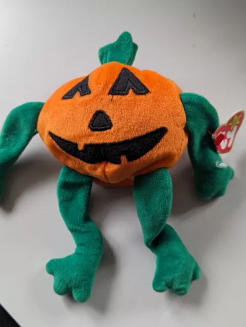 Ty Beanie Baby 1998, Pumkin the Pumpkin Retired with Tag