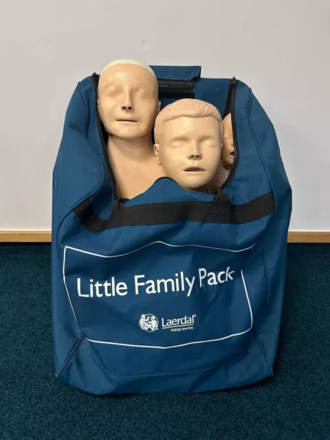 Laerdal Family Pack CPR First Aid 3 Manikin Set Adult Junior Infant