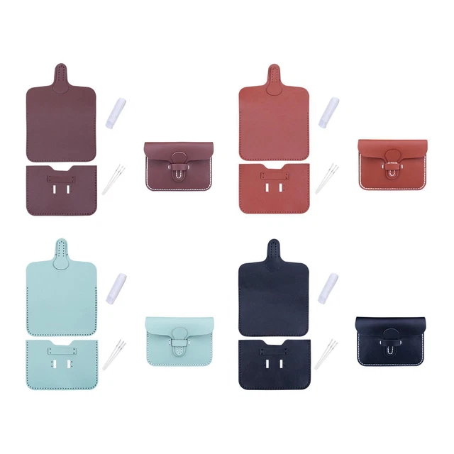 Kit DIY Pour Fabriquer Ton Propre Sac Carré En Cuir PU - Matériel Complet, Facile à Coudre, Parfait Pour Débutant