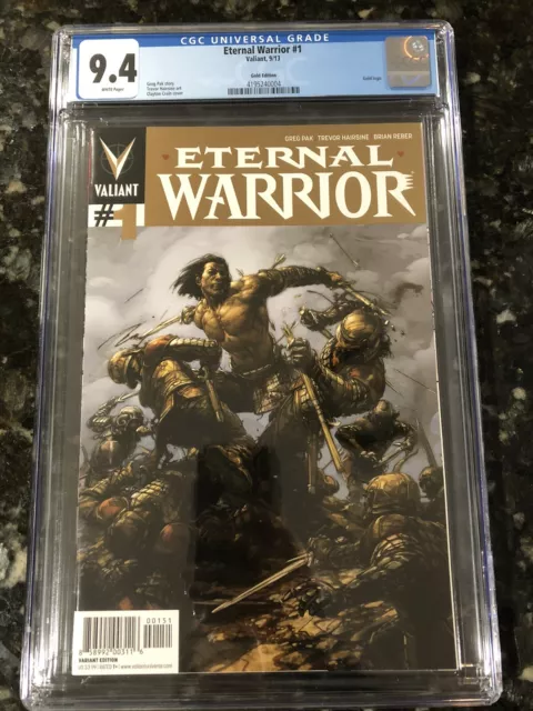 Eternal Warrior 1 CGC 9.4 2013 Gold Logo Variant - Buy 1, Get $14 Off 2 More