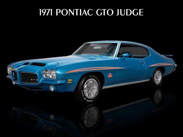 1971 Pontiac GTO Judge NEW METAL SIGN: 9x12" & Free Shipping
