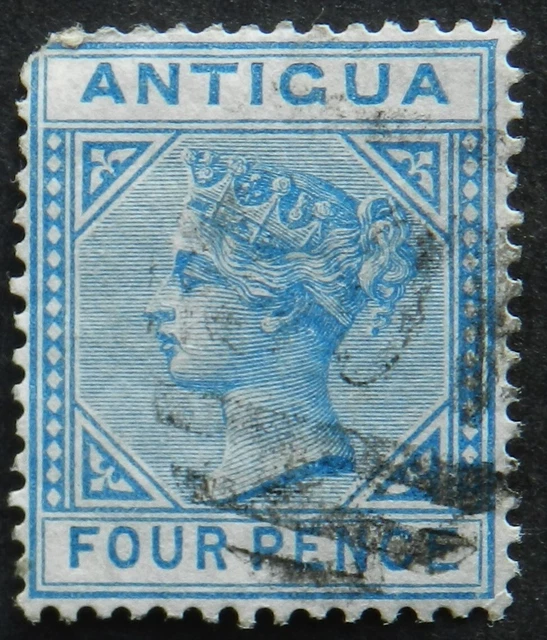 Antigua 1879 4d wmk Crown CC SG 20 Used cat £13