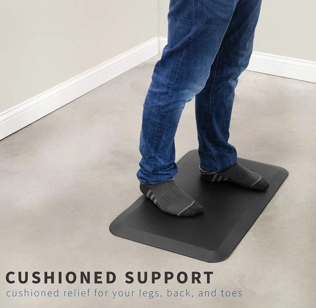 VIVO Anti-Fatigue 28" x 17" Foam Mat for Standing Desk, Cushion Feet Support