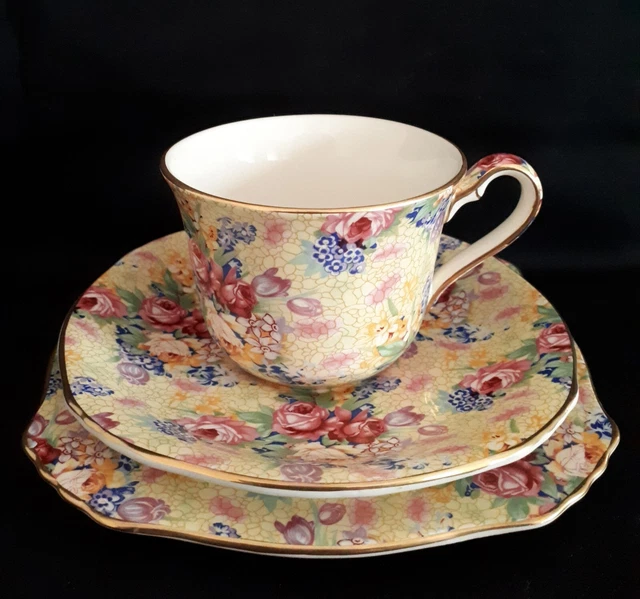 Royal Winton Chintz "Welbeck" Tea Trio C1995