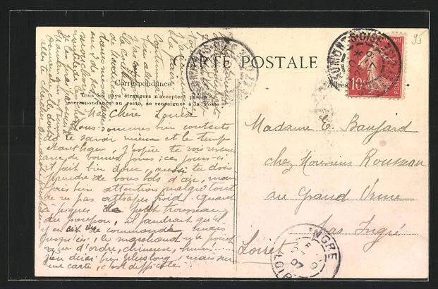 CPA Persan-Beaumont, Les quais de la Gare 1907 2
