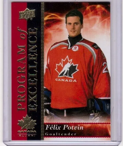FELIX POTVIN 18/19 Team Canada Alumni Program of Excellence Insert Card #POE-26