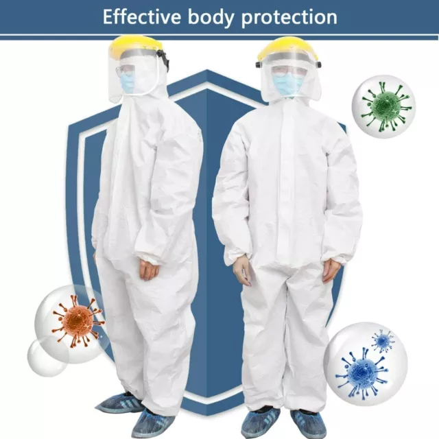 50 PC Hazmat Protection Suit ,Blouse,Combinaison - Personnel Protctn Zip Frnt W