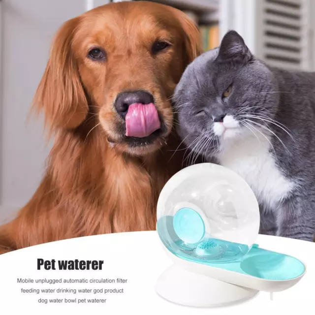 fr Bubble Dog Drinking Water Bowl Fountain Automatic Cat Water Drinking Dispense