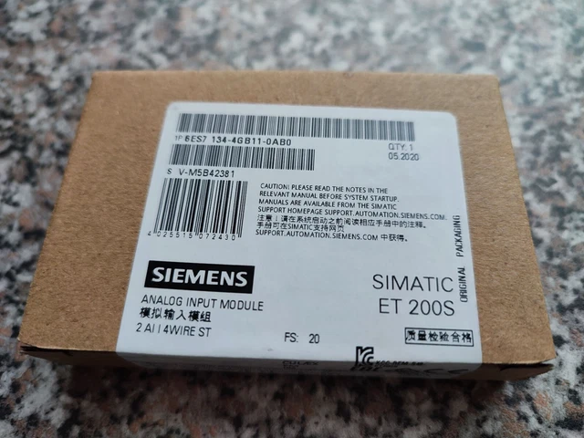 SIEMENS Simatic S7 Analog Input Card 6ES7 134-4GB11-0AB0 - NEU ORIGINAL ET200S