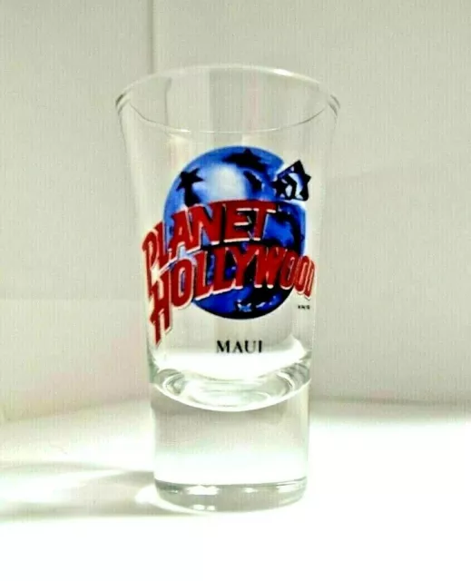 Planet Hollywood  Shot Glass Maui Travel Souvenir Shooter