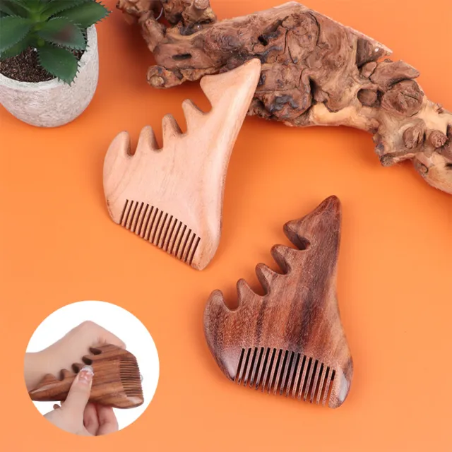 Green Sandalwood Meridian Massage Comb Fine Tooth Point Acupuncture C#w#