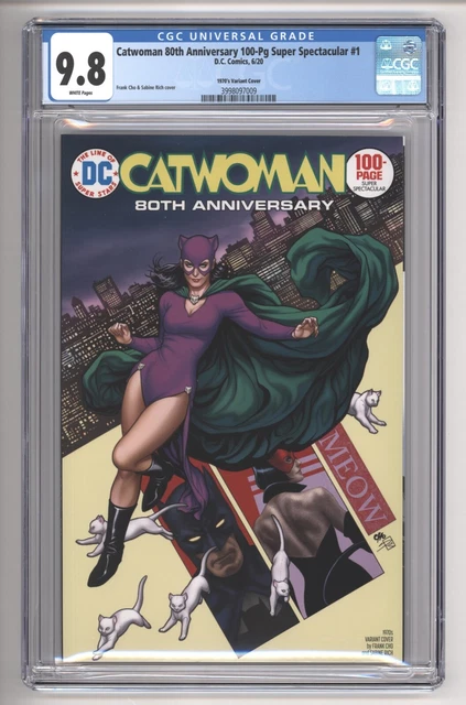 Catwoman 80th Anniversary #1 Frank Cho 1970's Variant CGC 9.8