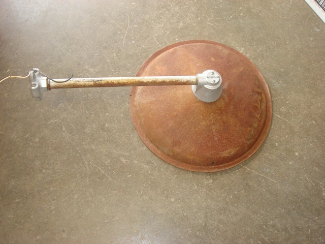 VINTAGE BARN Lamp  Steber 15"  Metal Industrial  Gas Station Light