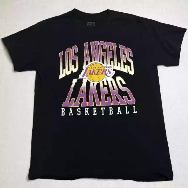 NBA Ultra Game “Los Angeles Lakers Basketball” T-Shirt Size Medium Black