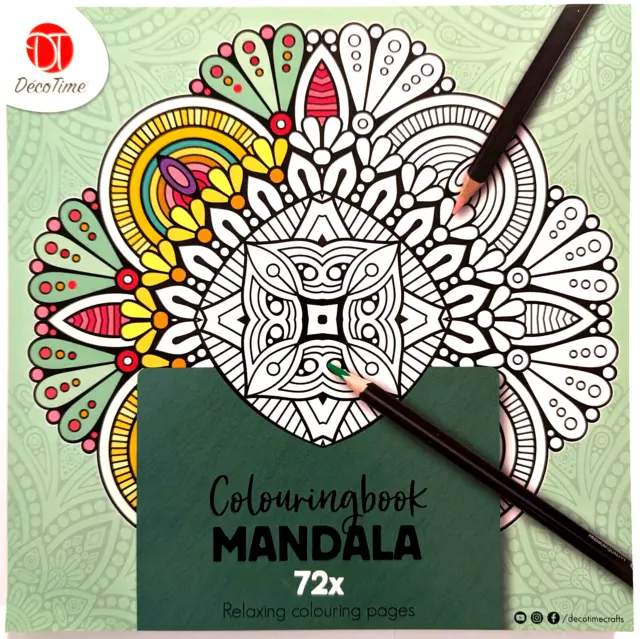Mandala Malbuch für Erwachsene 72 Motive Ausmalen Malen Zeichnen Malbücher