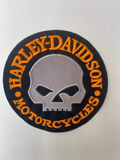 Harley Davidson Willie G Skull Embroidery 10 Inches PATCH Motorcycle Biker Patch