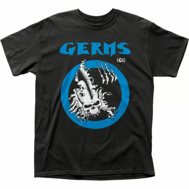 Germs GI Skull T Shirt Mens Licensed Rock N Roll Music Band Tee New Black