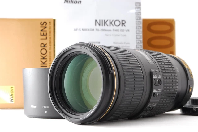 Nikon AF-S NIKKOR 70-200mm f/4G ED VR "Boxed Mint" 82006489 Telephoto Zoom Lens