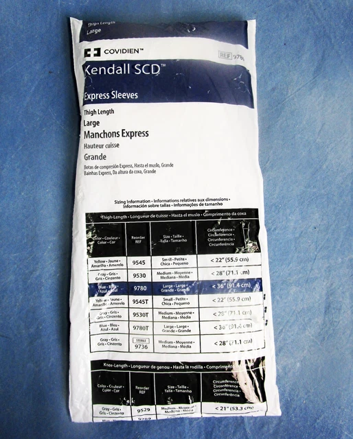 Kendall Express SCD Large Thigh Length Compression Sleeve Garment 9780