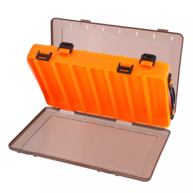 FISHING LURE CONTAINER Anti Lost 2 Sided Fishing Tackle Box Portable Groove  $22.79 - PicClick AU