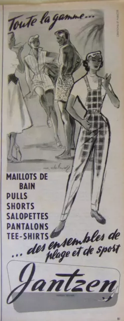 Publicité Jantzen Toute La Gamme Des Ensembles De Plage Et De Sport Shorts Pulls