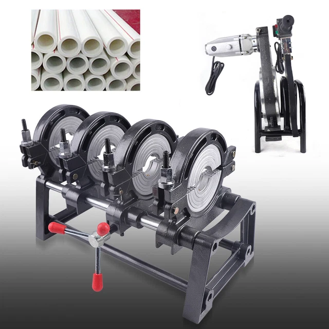 4-Clamp HDPE PP PE Butt Fusion Welding Machine Manual Piping Pipe Fusion Welder
