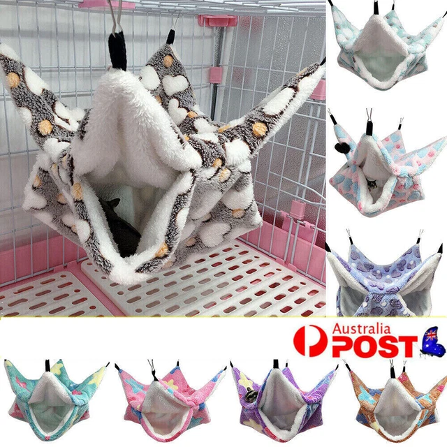 Ferret Rat Squirrel Pet Bird Hamster Hammock Hanging Cage Nest Bed House Toys