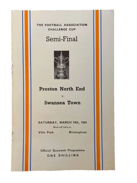 PRESTON NORTH END Vs SWANSEA TOWN FA CUP SEMI-FINAL 1964