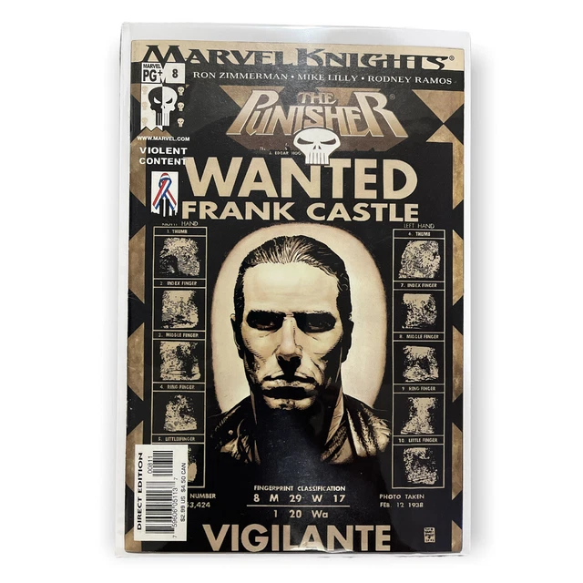 The Punisher Vol. 6 Comic Book Lot (4) #1,6,8,10 Marvel Knights 2001/02 4