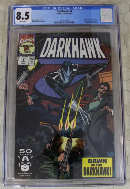 DARKHAWK #1 CGC 8.5 (1991) 1st App. and Origin DARKHAWK (Marvel Comics)!!!