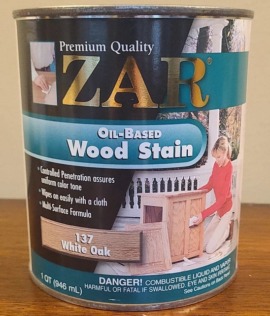 ZAR 137 WHITE OAK QUART Oil Based Wood Stain Multiple Available