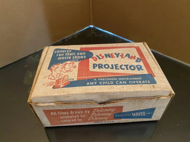 Vtg 1950's Mavco Disneyland ART DECO Projector in Box