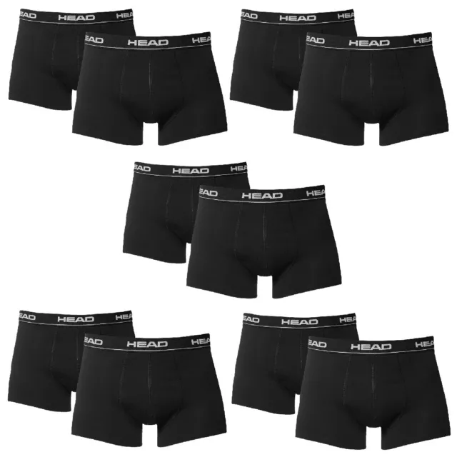 10 er Pack Head Boxershorts / Schwarz / Size XL / Herren Unterhose