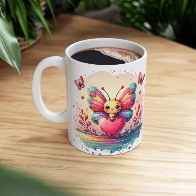 Cute Butterfly, Phone case, Valentine & Birthday Gift, Ceramic Mug 11oz