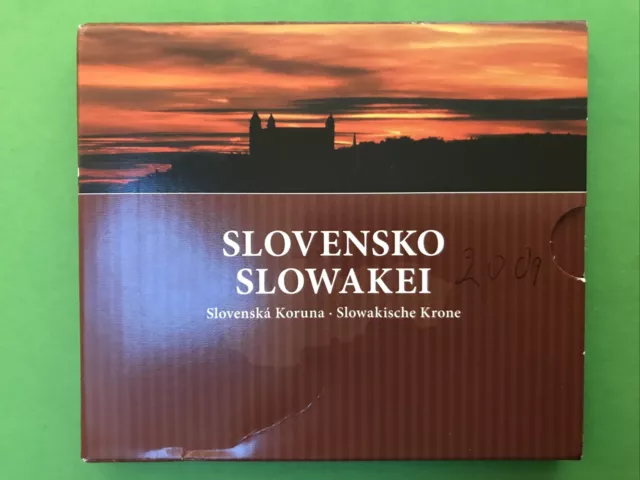 Slowakei offizieller KMS 2009 - Euro und Slowakische Krone - Stempelglanz