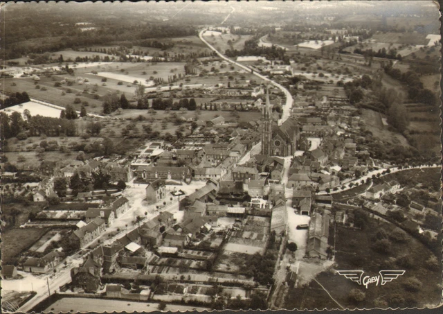 KAHLA/THÜR., VUE LOCALE vue depuis l'avion, carte postale 1953 EUR 5,00